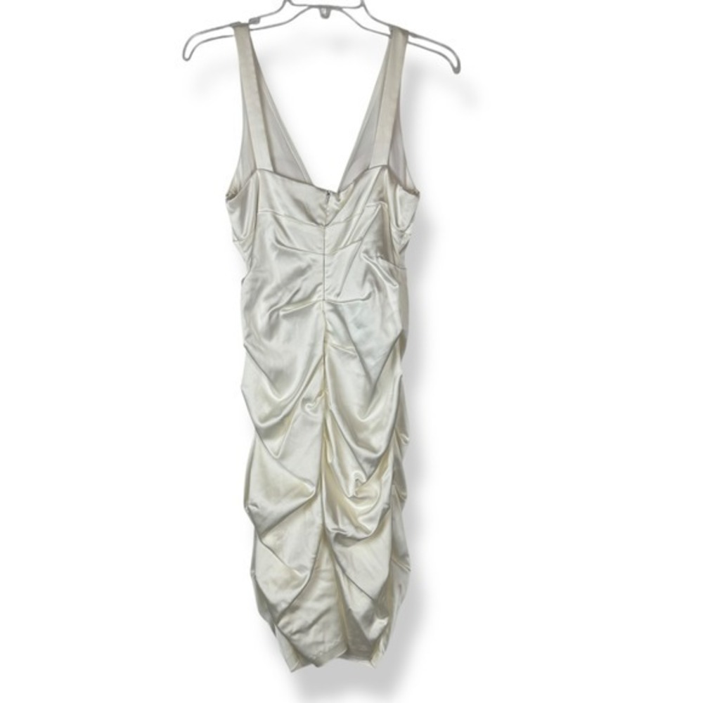 XSCAPE Satin Bodycon Cocktail Dress Womens Size 12 Fits 6  8 Romantic Elegant‎ - Picture 3 of 9